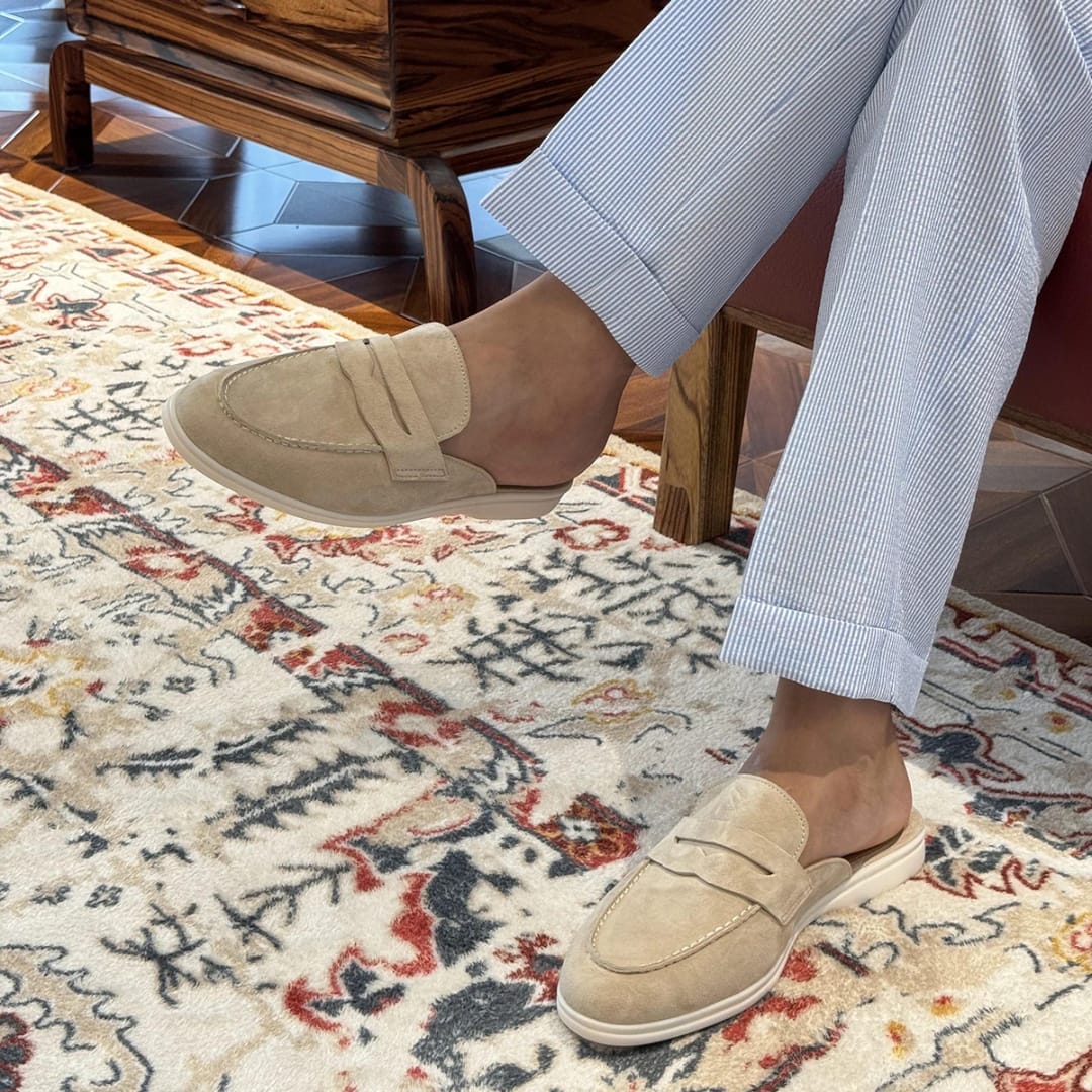 Mocassin homme en cuir véritable